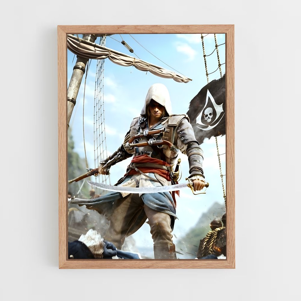 Poster Pirate Assassin – affiche Assassin's Creed (vue 4)